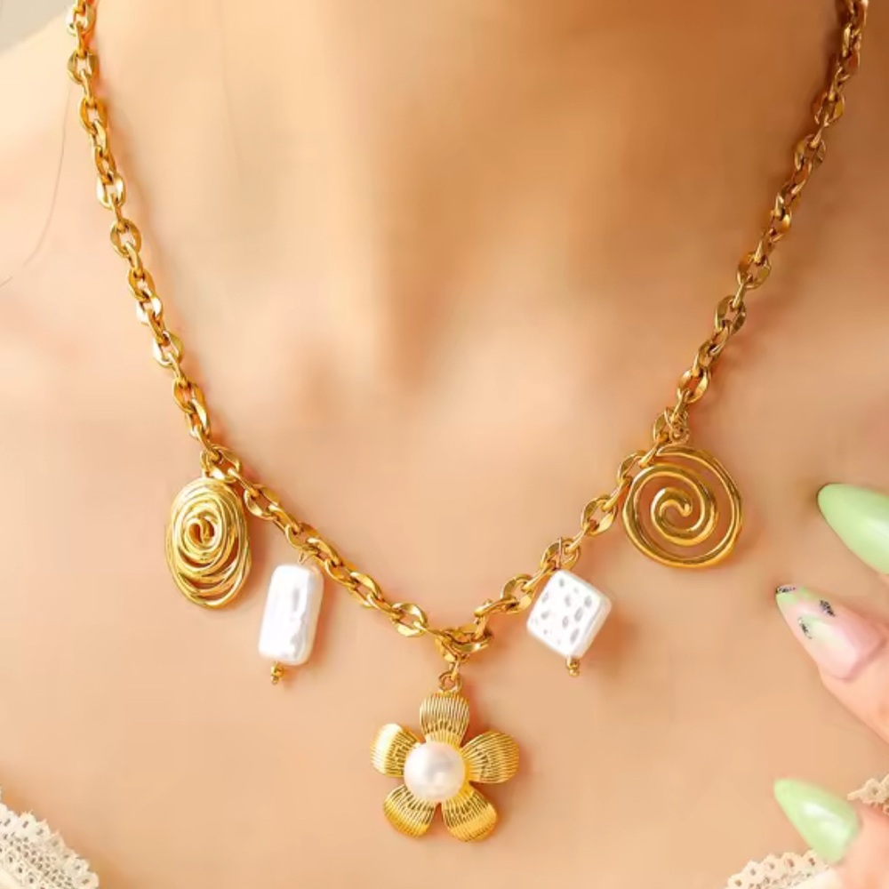 18K Gold-Plated Stainless Steel Necklace